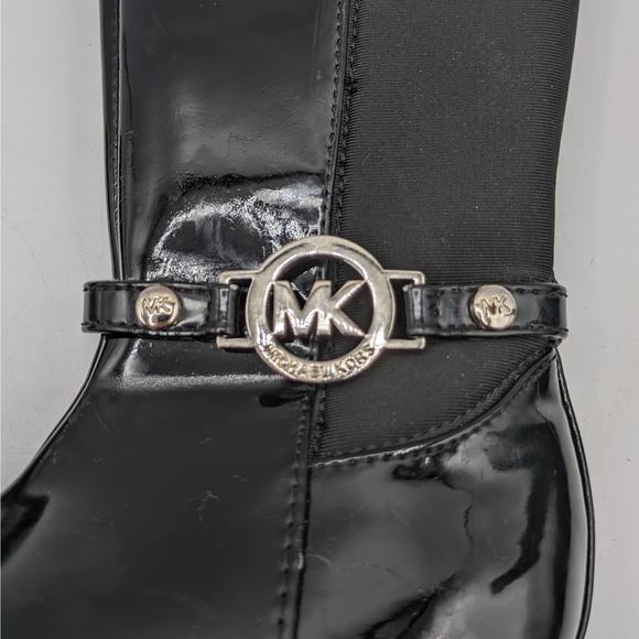 Michael Kors Little Girls Size 6 Lil Winnie Black Half-Calf Boot Toddler - Picture 5 of 15